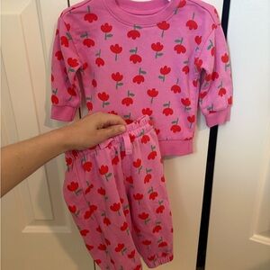 Hanna Andersson Terry Sweat Set 6-12 month